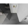 Mexen Kioto paroi de douche Walk-in 100 x 200 cm, transparent 8 mm, or - 800-100-101-50-00