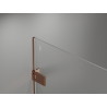 Mexen Lunar-F Duo kokkupandav dušikabiin 100 x 95 cm, läbipaistev, roosa kuld - 836-100L-095P-60-00
