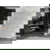 Mexen Kioto douchewand Walk-in 120 x 200 cm, transparant 8 mm, goud - 800-120-101-50-00