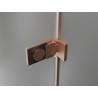 Mexen Lunar-F Duo kokkupandav dušikabiin 80 x 75 cm, läbipaistev, harjatud vask - 836-080L-075P-65-00