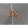 Mexen Lunar-F Duo cabine de douche pliante 80 x 80 cm, transparent, cuivre brossé - 836-080L-080P-65-00