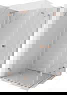 Mexen Lunar-F Duo Duschkabinn faltbar 90 x 80 cm, transparent, gebierste Kupfer - 836-090L-080P-65-00