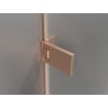 Mexen Lunar-F Duo cabine de douche pliante 100 x 80 cm, transparent, cuivre brossé - 836-100L-080P-65-00