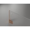 Mexen Lunar-F Duo cabine de douche pliante 100 x 80 cm, transparent, cuivre brossé - 836-100L-080P-65-00