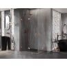 Mexen Lunar-F Duo cabine de douche pliante 100 x 80 cm, transparent, cuivre brossé - 836-100L-080P-65-00