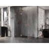 Mexen Lunar-F Duo cabine de douche pliante 100 x 80 cm, transparent, cuivre brossé - 836-100L-080P-65-00
