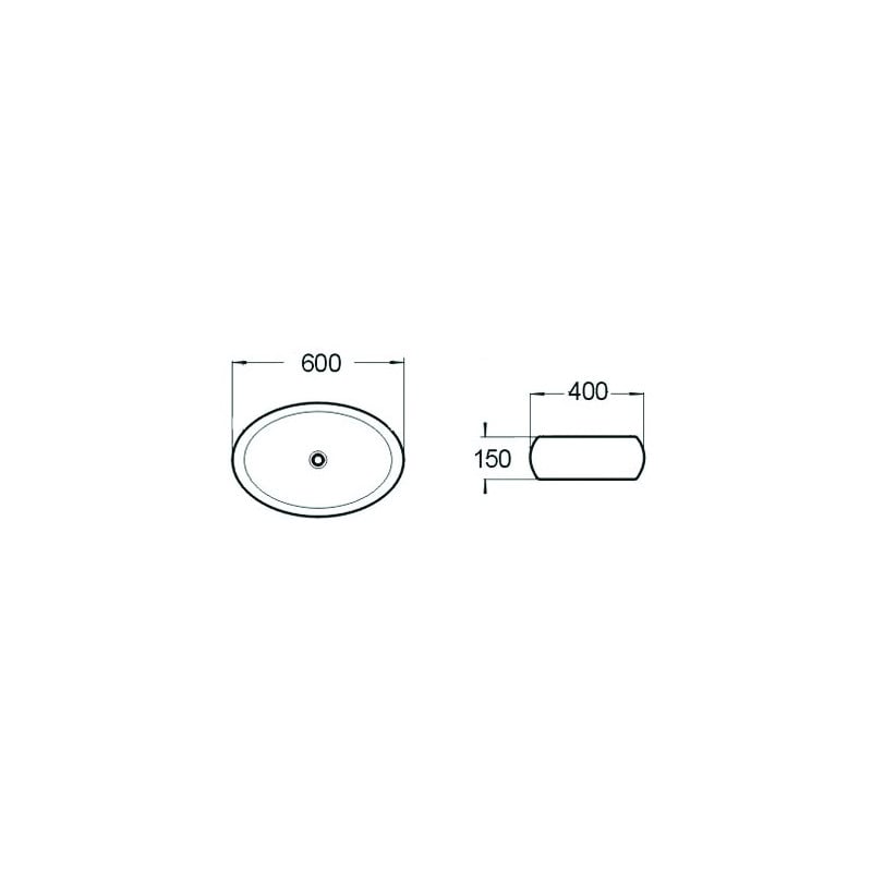 Mexen Silvia bovenbouw wastafel 60 x 40 cm, wit - 21686000