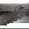 Mexen Lunar-F Duo faltbare Duschkabine 80 x 75 cm, transparent, gebürstetes gun gray - 836-080L-075P-66-00