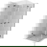 Mexen Lunar-F Duo opvouwbare douchecabine 80 x 80 cm, transparant, geborsteld geweergrijs - 836-080L-080P-66-00
