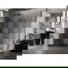 Mexen Lunar-F Duo opvouwbare douchecabine 80 x 80 cm, transparant, geborsteld geweergrijs - 836-080L-080P-66-00