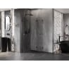 Mexen Lunar-F Duo Duschkabine faltbar 85 x 85 cm, transparent, gebürstetes Gun Gray - 836-085L-085P-66-00