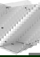 Mexen Lunar-F Duo faltbare Duschkabine 100 x 95 cm, transparent, gebürstetes Gun Gray - 836-100L-095P-66-00