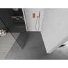 Mexen Kioto paroi de douche Walk-in 130 x 200 cm, transparent 8 mm, or rose - 800-130-101-60-00