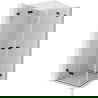Mexen Lunar-F Duo opvouwbare douchecabine 90 x 90 cm, transparant, zwart - 836-090L-090P-70-00