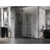 Mexen Lunar-F Duo Faltduschkabine 90 x 90 cm, transparent, schwarz - 836-090L-090P-70-00