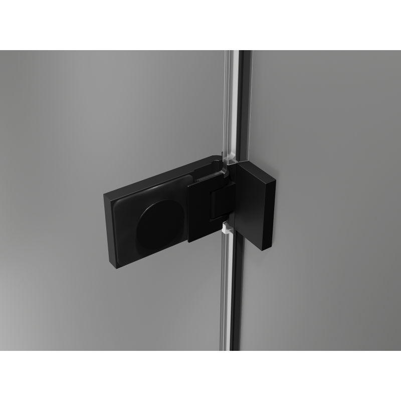 Mexen Lunar-F Duo cabine de douche pliante 100 x 70 cm, transparente, noire - 836-100L-070P-70-00