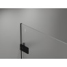 Mexen Lunar-F Duo kokkupandav dušikabiin 100 x 75 cm, läbipaistev, must - 836-100L-075P-70-00