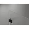 Mexen Lunar-F Sklopiva tuš kabina Duo 100 x 95 cm, prozirna, crna - 836-100L-095P-70-00