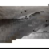 Mexen Lunar-F Duo faltbare Duschkabine 100 x 100 cm, transparent, schwarz - 836-100L-100P-70-00