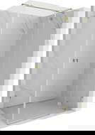 Mexen Lunar T duschkabin med svängdörr höger 120 x 70 cm, transparent, guld - 834T-120-070-50-00-P