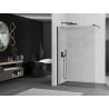 Mexen Kioto paroi de douche Walk-in 80 x 200 cm, transparente 8 mm, noire - 800-080-101-70-00