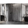 Mexen Lunar-F Duo kokkupandav dušikabiin 75 x 75 cm, läbipaistev, gun metal - 836-075L-075P-95-00
