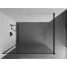Mexen Kioto paroi de douche Walk-in 110 x 200 cm, transparent 8 mm, noir - 800-110-101-70-00