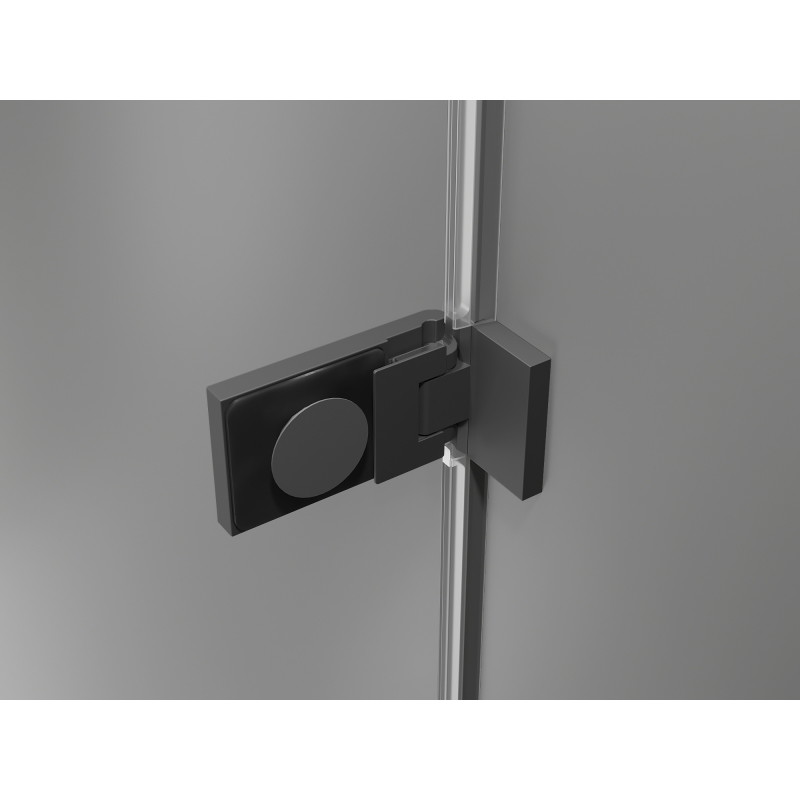 Mexen Lunar-F Duo preklopna kabina za prhanje 90 x 85 cm, prozorna, gun metal - 836-090L-085P-95-00