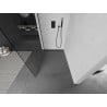Mexen Kioto paroi de douche Walk-in 140 x 200 cm, transparent 8 mm, noir - 800-140-101-70-00