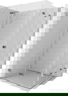 Mexen Lunar-F Duo opvouwbare douchewand 100 x 95 cm, transparant, kanonnenmetaal - 836-100L-095P-95-00