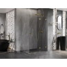 Mexen Lunar T dušinurga T-kujuline parempoolne 115 x 80 cm, läbipaistev, kuldne - 834T-115-080-50-00-P