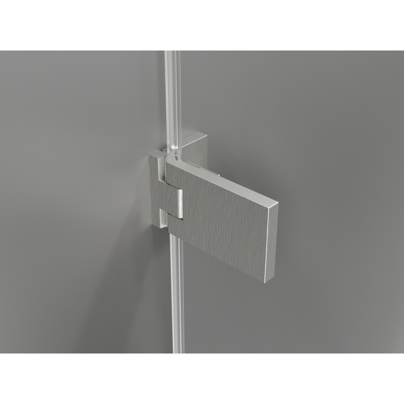 Mexen Lunar-F Duo kabina prysznicowa składana 85 x 85 cm, transparent, nikiel szczotkowany - 836-085L-085P-97-00