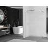 Mexen Kioto Walk-in Shower Wall 100 x 200 cm, Frosted 8 mm, Chrome - 800-100-101-01-30