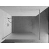 Mexen Kioto Walk-in Shower Wall 100 x 200 cm, Frosted 8 mm, Chrome - 800-100-101-01-30