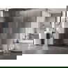 Mexen Lunar-F Duo faltbare Duschkabine 100 x 70 cm, transparent, gebürsteter Nickel - 836-100L-070P-97-00