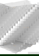 Mexen Lunar-F Duo vouwwanddouche 100 x 85 cm, transparant, geborsteld nikkel - 836-100L-085P-97-00