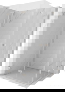 Mexen Lunar-F Duo Duschkabine faltbar 100 x 90 cm, transparent, gebürsteter Nickel - 836-100L-090P-97-00