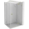 Mexen Lunar T cabine de douche pivotante droite 140 x 80 cm, transparent, doré - 834T-140-080-50-00-P