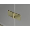 Mexen Lunar T Duschkabine, rechts öffnend, 110 x 90 cm, transparent, gold - 834T-110-090-50-00-P