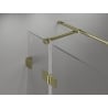 Mexen Lunar T Duschkabine, rechts öffnend, 110 x 90 cm, transparent, gold - 834T-110-090-50-00-P
