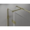 Mexen Lunar T Duschkabine, rechts öffnend, 110 x 90 cm, transparent, gold - 834T-110-090-50-00-P