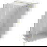 Mexen Lunar T douchecabine scharnierend rechts 135 x 90 cm, transparant, goud - 834T-135-090-50-00-P