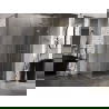 Mexen Lunar T douchecabine scharnierend rechts 135 x 90 cm, transparant, goud - 834T-135-090-50-00-P