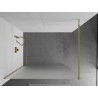 Mexen Kioto Walk-in shower wall 120 x 200 cm, frost 8 mm, gold - 800-120-101-50-30