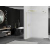 Mexen Kioto Walk-in shower wall 120 x 200 cm, frost 8 mm, gold - 800-120-101-50-30