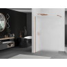 Mexen Kioto Walk-in Shower Wall 70 x 200 cm, Frosted 8 mm, Rose Gold - 800-070-101-60-30