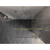 Mexen Lunar T parema hinged dušikabiin 110 x 110 cm, läbipaistev, kuldne - 834T-110-110-50-00-P