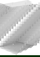 Mexen Lunar-F pregibna tuš kabina leva 100 x 80 cm, prozorna, krom - 836-100-080-01-00-L