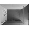 Mexen Kioto+ paroi de douche avec étagère Walk-in 140 x 200 cm, transparent, chrome - 800-140-121-01-00