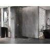 Mexen Lunar-F folding shower enclosure left 90 x 70 cm, transparent, gold - 836-090-070-50-00-L